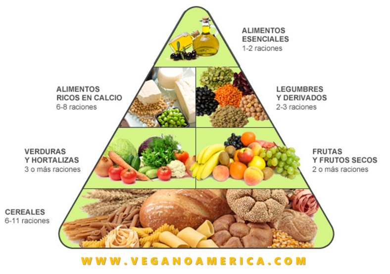 Pirámide Nutricional Vegana